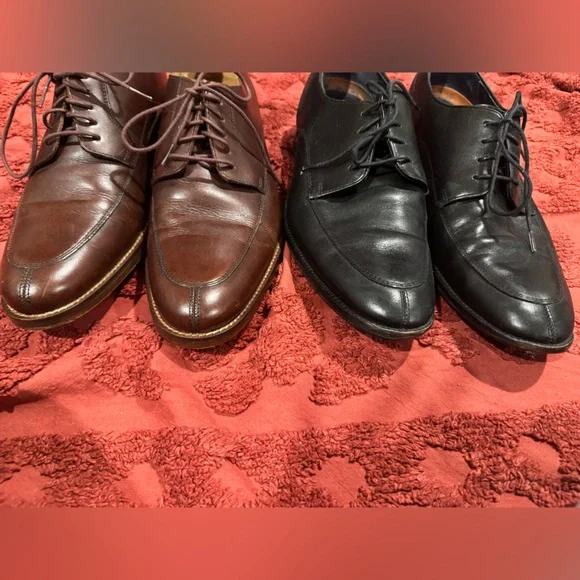 Two pair leather Cole Haan dress/work shoes - Picture 2 of 3